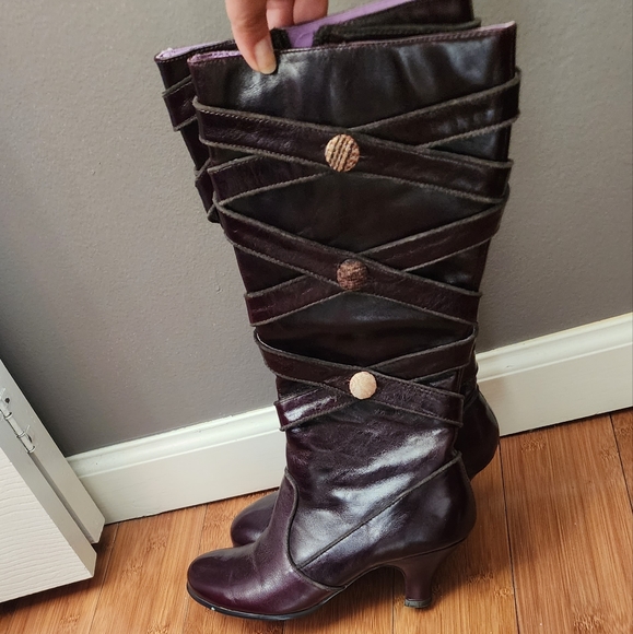 New Kenzie Punky boots. Dark purple/ burgundy size 8.5 - Picture 2 of 8
